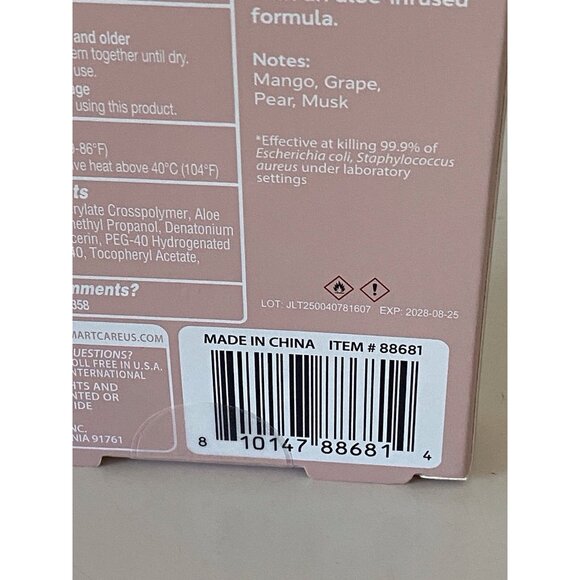 Smart Care Scented Hand Sanitizer Spray 1.35 Fl Oz Champagne Toast Hydrating NEW - Picture 9 of 10